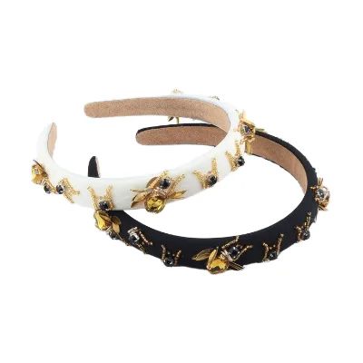 Wholesale Headband Sewn Bee Thin Sponge Hair Band Elegant Versatile Custom Factory Hair Accessories