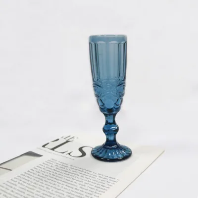 Colorful Champagne Flutes Vintage Stemmed Champagne Glass Vintage Wine Glass Vintage Wine Glass
