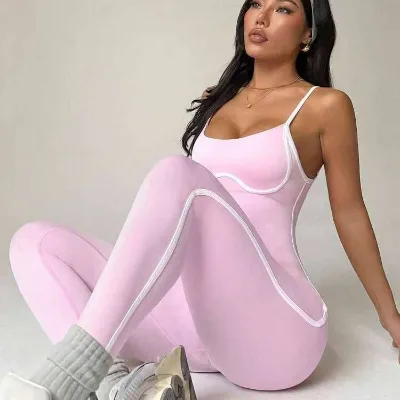 Crisscross Strap Seamless Plus Size Fitness Bodysuit-Four-Way Stretch Breathable Lightweight Shockproof Support High Waist