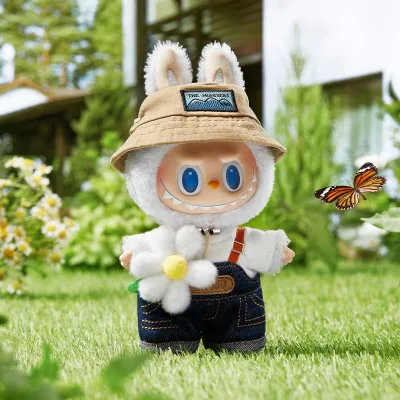 100% Authentic Pop Mart LABUBU the MONSTERS Fall in Wild 17cm Vinyl Plush Doll Pendant Blind Box Collectible Toy Art Toy Farmers