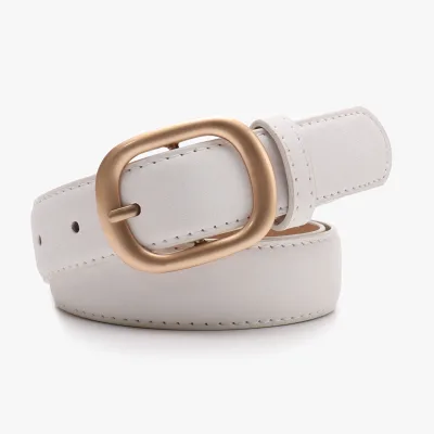 ZPS260 Women's PU Leather Pin-Buckle Waistband Belt Alloy Buckle Casual Style for Daily Commute