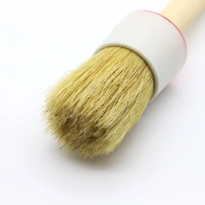 Hot Sale Round Paint Brush Wooden Handle Manufacturer Brush Eco-friendly Polyester OEM Epoxy Glue Oil Painting Painting Tools