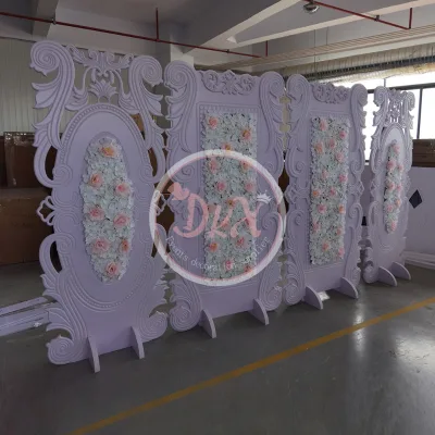 Fancy Beautiful Flower Panel Backdrops for Wedding Events From Foshan Suppliers