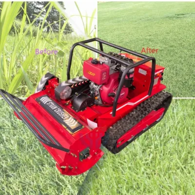 Remote Controlled Agricultural Mower Orchard Mower Tracked Agricultural Mower Remote Control Grass Cutter