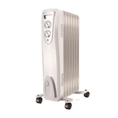 Industrial Freestanding Panel Oil Heater with Lighting Adjustable Thermostat up to 249 ft Coverage