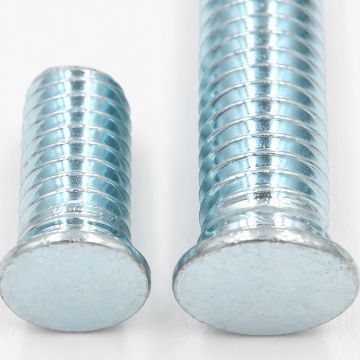 Flush Head Studs FHD Press Zinc Plated M6 M8 Riveting Screw Pressure Rivet Screw Self Clinching Stud for Metal