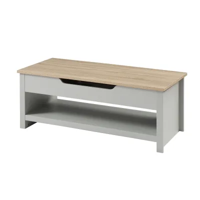 Space-Saving Retro Coffee Table with Storage Drawer Modern Center Table for Living Room Apartment Home Furniture