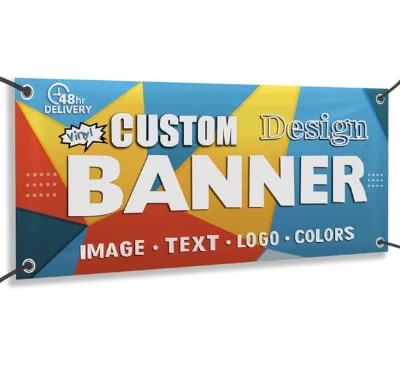 Digital Printing Full color printing hanging outside Fabric Easy Carry Lightweight Banner for Publicity Media Events Commerce