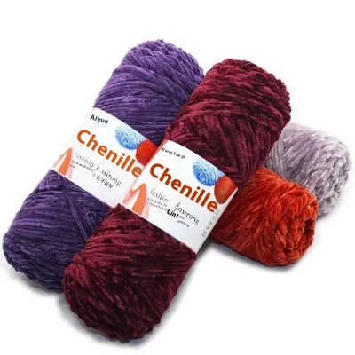 New Coarse Wool Ball DIY Crochet Hook Materials Chenille Gold Velvet for Christmas Woven Bag Animal Hat Scarf Sweater Woven Bag