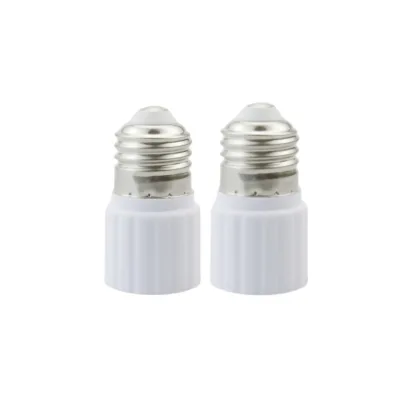 E27 to US Converter Lamp Socket Screw LED Bulb Lighting America Europe Plug Socket Light Holder White
