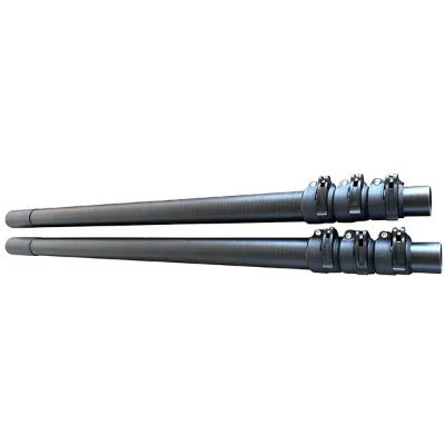 Carbon Fiber Telescopic Pole with Threads Twist Lock/2m 3m 4m 6 Meter Camping Tent Small Extendable Carbon Fiber Telescopic Pole