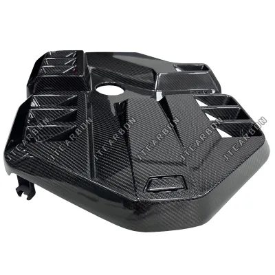 Dry Carbon Fiber Engine Hood Bonnet Cover Cap Inner Engine Hood Cover Trim Fit for BMW G87 M2 G80 M3 G82 G83 M4 2021-2024