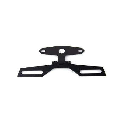 Motorcycle License Plate Bracket Taillight Mount Support Folding Number Plate Frame Holder Mount Universal Motorbike Accessories