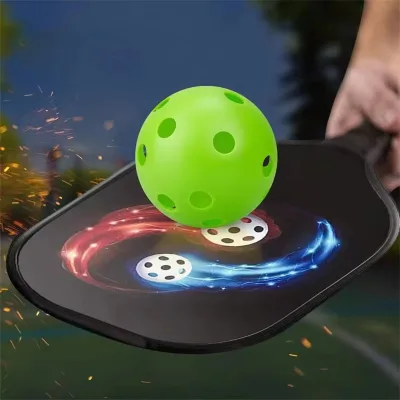 Factory Direct Sales Outdoor 72 74 mm 40-hole Pickleball Outdoor Practice Pickleball PE Injection Molded Pickleball