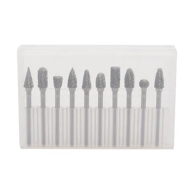Manufacturer-customized Carbide Rotary File Electric Grinder Polishing Tool Set Featuring 3x6 Double-thread Tungsten Steel