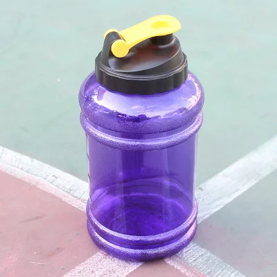 2.2L Half Gallon BPA Free Plastic Water Bottle Motivational Time Marker Leakproof Gym Sports Bottle