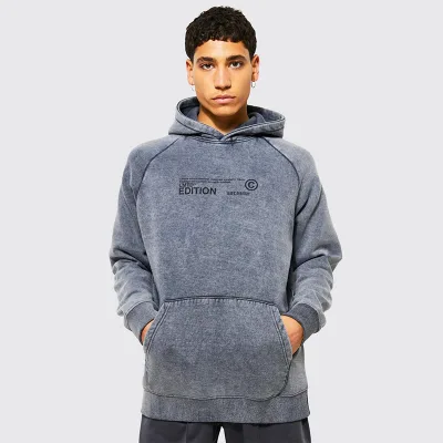 Custom Logo Kangaroo Pocket Athletic No String Heavyweight Cotton Men Hoodie