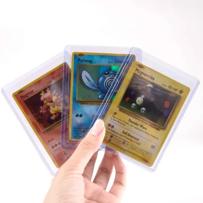 Hard Plastic Clear Trading Protective Sleeves Baseball Basketball Sport Regular Top Loader Card Holder for Standing Trading Card