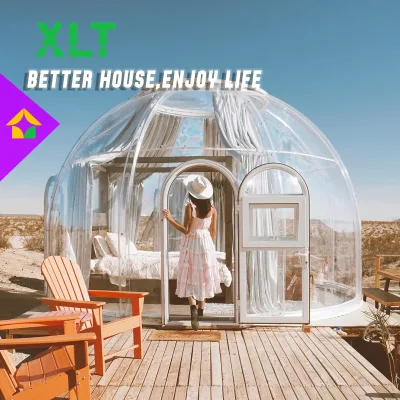 Starry Sky Design Outdoor Bubble Room with Durable UV Protection Material