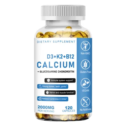TK Hot Selling Cross-border Best-selling D3+K2+B12 Capsules 60 Capsules