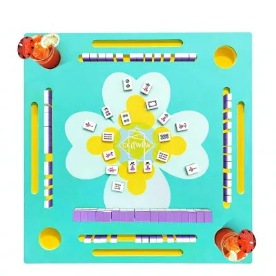 GKQWLW Floating Double-Sided Mahjong Table Pool Water Game Tray for Mahjong & Dominoes Games Summer Pool Party Supplies