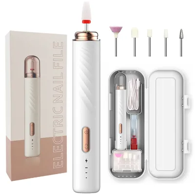 High Quality White Customized Portable Best Pen Cordless Drill Nail Nail Drill Bit Nail Drill Machine