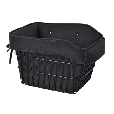Electric Bike Pet Basket Front-Mounted Large Capacity with Anti-Jump Lock and Lining for Safety