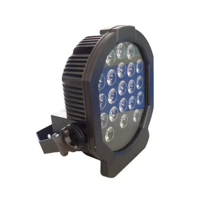 16x8W RGBW 4 in 1+5x3W Amber IP 67 Aluminum Alloy Waterproof LED Flat Par Lighting DMX512 Disco Professional Stage DJ