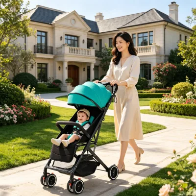 JXB Factory Direct One Handed Fold Compact Sport Baby Carriage for Everyday Use and Travel