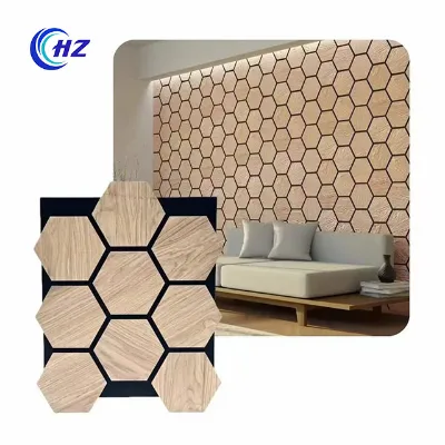 Decorative Hexagon Wall Panel for Elegant Sound Control