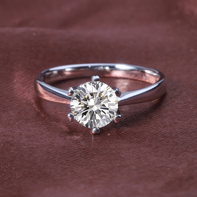 M03A Abiding IGI Certified Heart Prong VS VVS 1 Carat CVD HPHT Lab Created Diamond Real White Gold Jewelry Cvd Diamond Ring