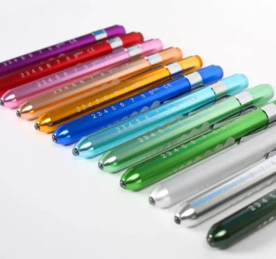Promotional Diagnostic Medical LED Pen Light Flashlight Portable Rechargeable Battery IP33 Rated Home Office Use Aluminum Alloy