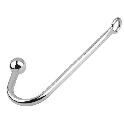 Heavy Duty Stainless Steel Anal Hook Solid Metal Construction Professional BDSM Tool for Fetish Bondage Restraint Play