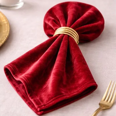 Luxurious Velvet Napkins Wedding Decor Napkins Soft Dinner Napkins Bridal Shower Gift Elegant Cloth Napkins Custom Napkins