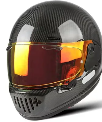 Original Sale Full Face Carbon Fiber Motorcycle Helmet with DOT Visior Racing Motocross Helmet for Adult Motor Dirt Bike Cycling