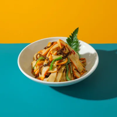Frozen Seasoned Squid with Gong Cai Wood Ear ASMR Crunchy Poke Bowl Topping BRC Certified Wholesale Bulk 1kg