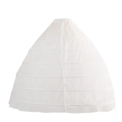 Feishiluo Wholesale 6-Hoop Mermaid Style Wedding Petticoat with Ruffle for Wedding Gown
