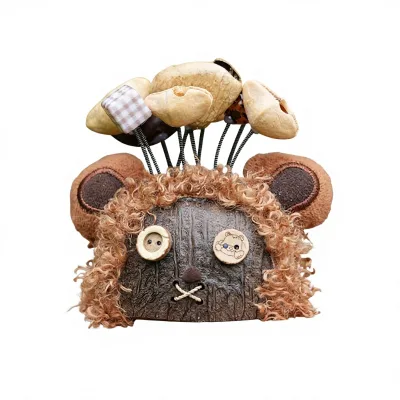 Yunyu Natural Fruit-Shell Rattle Rapper Bear Hand Bell Stress-Relief Toy Pendant Gift Guodian Dian Ornament China