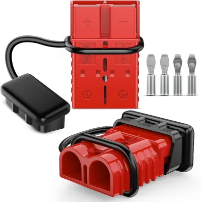 350AMP 2/0AWG Battery Cable Connect Plug 12V-36V Battery Quick Connect/Disconnect Wire Harness Plugs Connectors Kit for Car ATV
