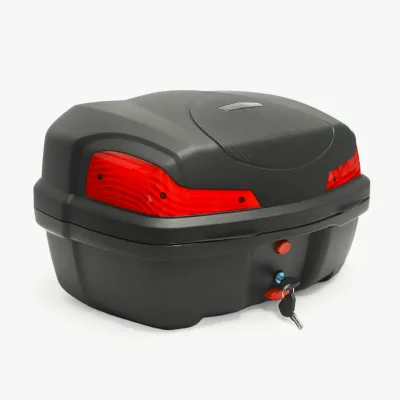 Multiple Colors Black Durable PP Motorcycle Trunk Tail Box Hard Plastic Waterproof Motorcycle Top Box