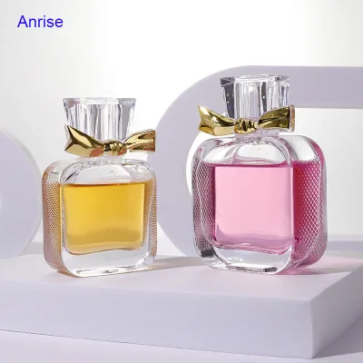 Luxury 30ml 50ml 100ml Flat Square Perfume Glass Bottle Round Corner Glass Now Lids Perfume Spray Bottles