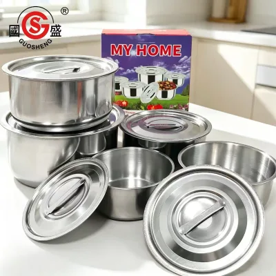5 Pcs Stainless Steel Food Storage Container Set With Lids Metal Food Box for Kitchen Refrigerator Meal Prep Food Storage Box