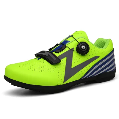 Flats Cycling Shoes Road Mountain Biking Clipless Cycling Shoes Bicycle Footwear Button Men's Women's Low-top PU Leather Sport