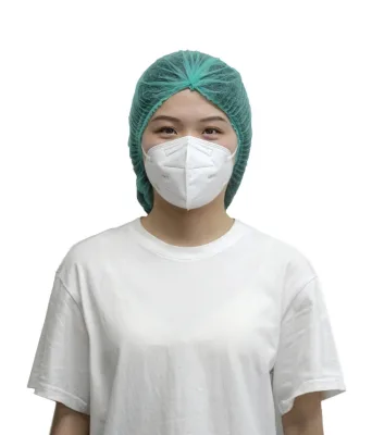 100 Pack 24" Disposable Nonwoven Bouffant Hair Net for Salon Spa Catering and Dust-free Workspace