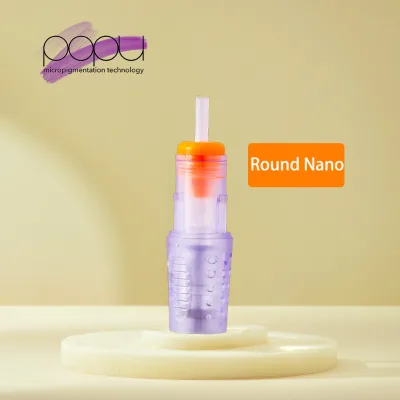 POPU Round Nano 3D 5D Universal Permanent Makeup Micro Needle Safety Membrane Drive System Sterilized Microneedling Device