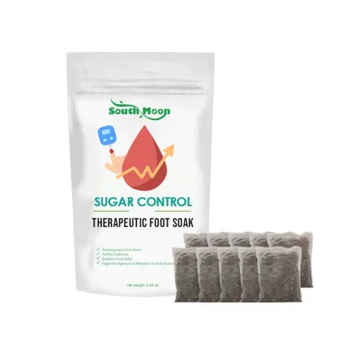 10pcs/Bag Foot Cleansing Soak Natural Sugar Control Therapeutic Foot Soak Lymphatic Detox Herbal Slimming Foot Bath Health Care