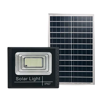 Original New Cold White Street For Outdoor And Gate Post LED Solar Flood Light With Panel