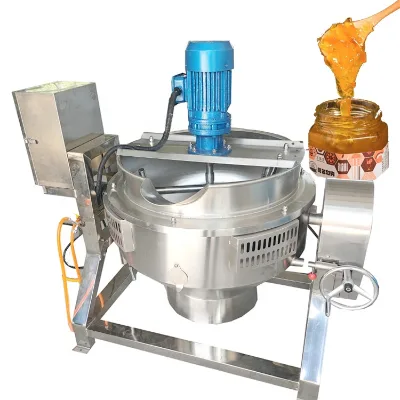 Efficient Indirect Heating Restaurant Jacketed Kettle Multi-function Electric Cooking Pot Double Jacketed Kettle With Mixer