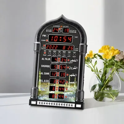 Hot Selling Muslim Azan Prayer Clock Islamic Clock Azan Wall Clock Prayers Azans 1150 City New Dropshipping