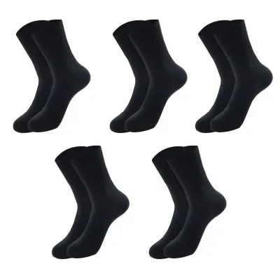 Diabetic Crew Socks Loose Fit Comfortable Nonbinding Socks Seamless Toe Thin Dress Socks